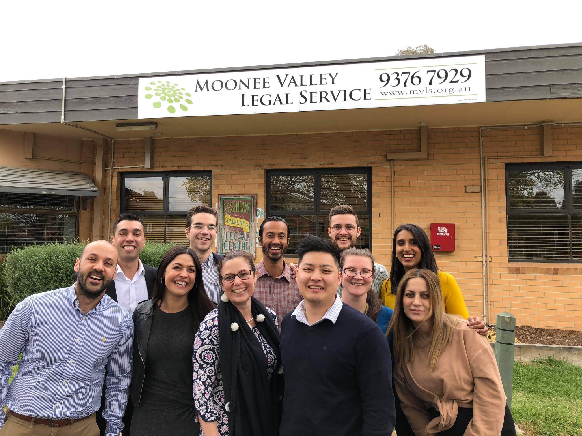 Anika team outside Moonee Valley Legal Service